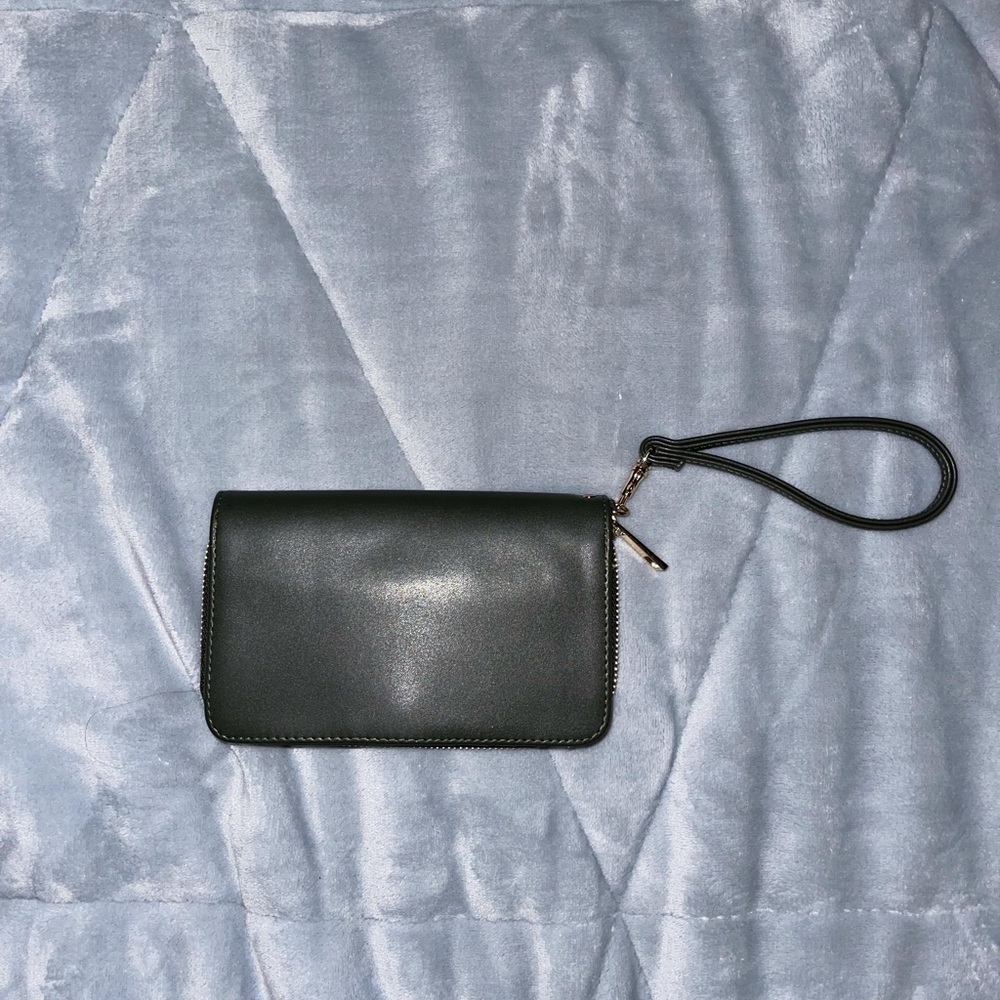 Olive Green Wristlit